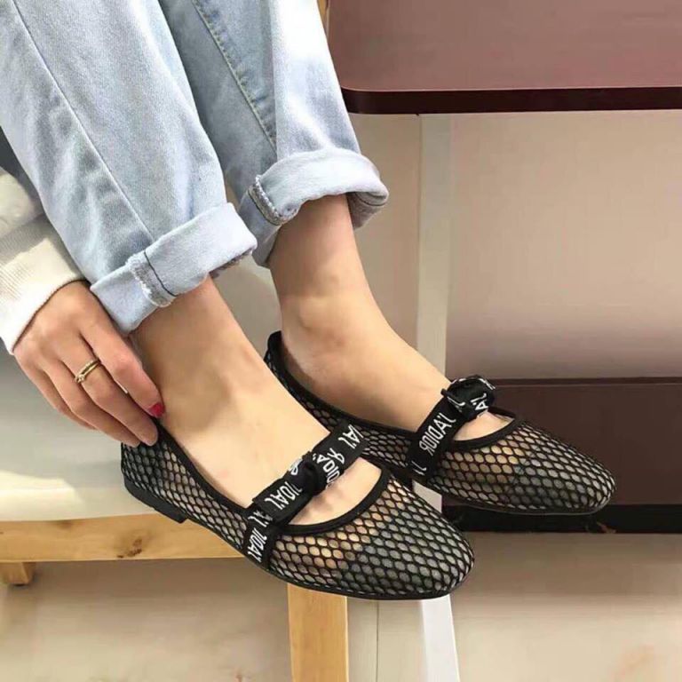 Giày Búp Bê Ren Đế Dẻo